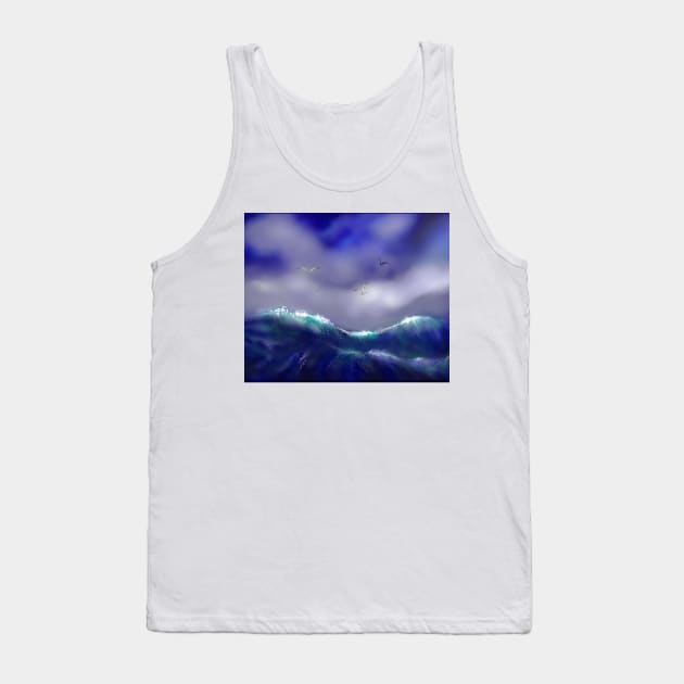 Tips of the waves Tank Top by Stufnthat